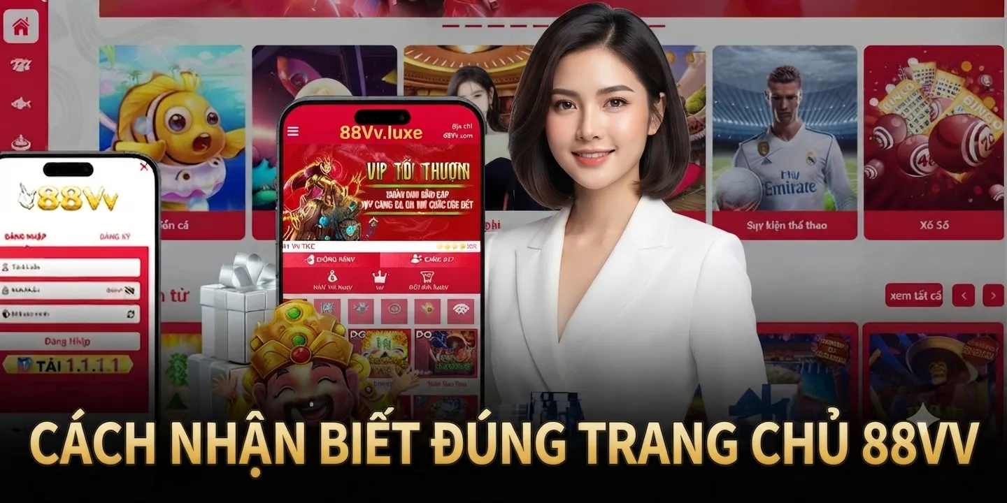 88VV Chính Thức – Kênh Xác Minh Thương Hiệu 2026 2 Cách nhận biết đúng trang chủ 88VV