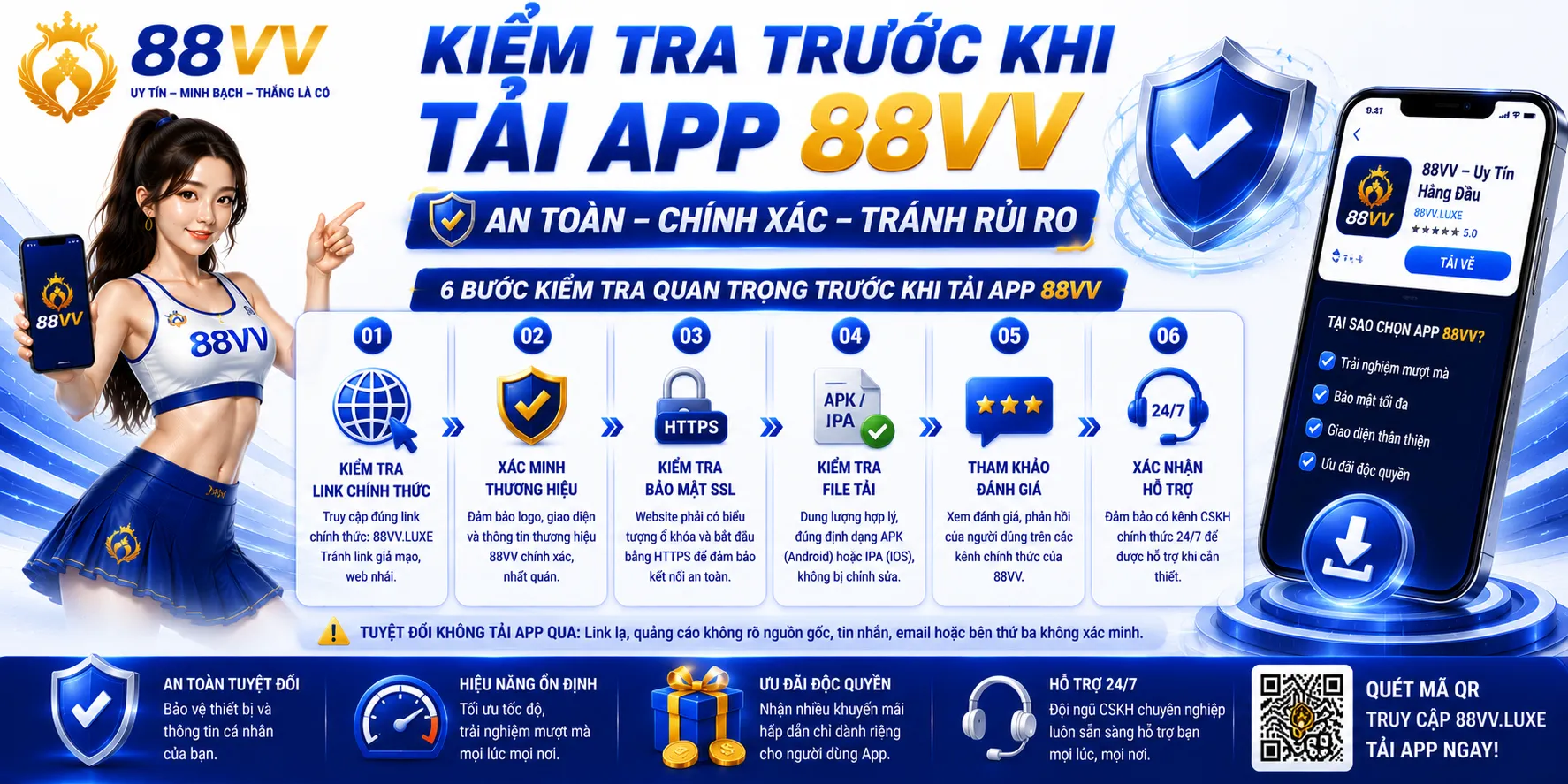 Kiểm tra trước khi tải app 88VV
