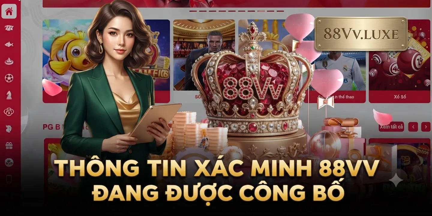 88VV Chính Thức – Kênh Xác Minh Thương Hiệu 2026 1 Thông tin xác minh 88VV đang được công bố